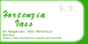 hortenzia vass business card